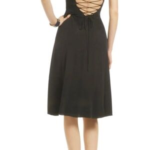 Cocktail black Silk Dress by Tibi, Size 4